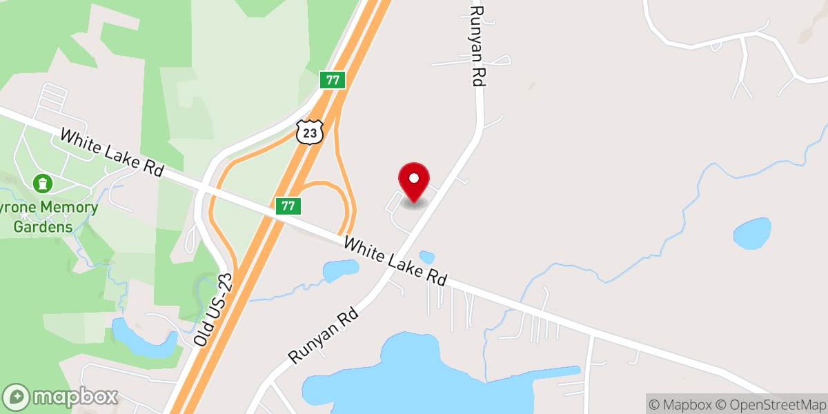 Map showing location of Fenton Church of the Nazarene