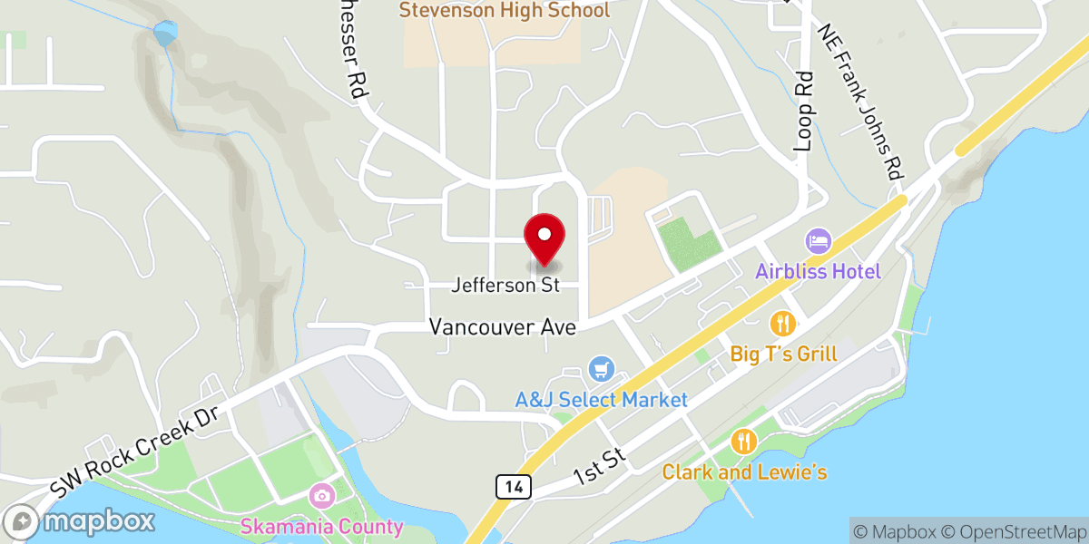 Map showing location of Bridge Community Church