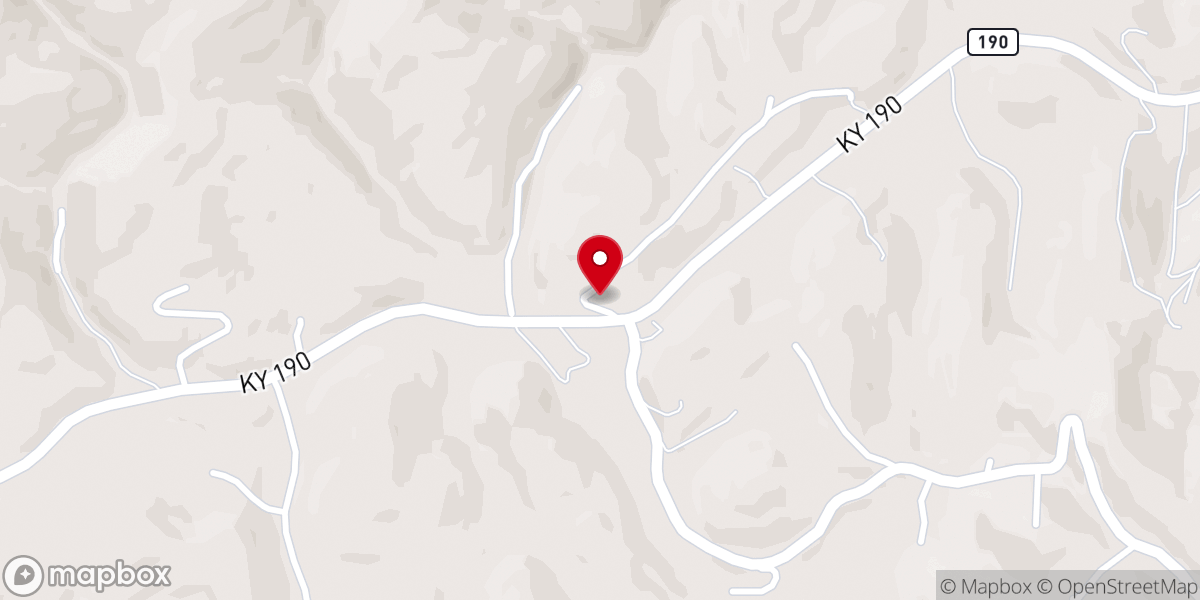 Map showing location of Church of Hope, Chenoa, Ky