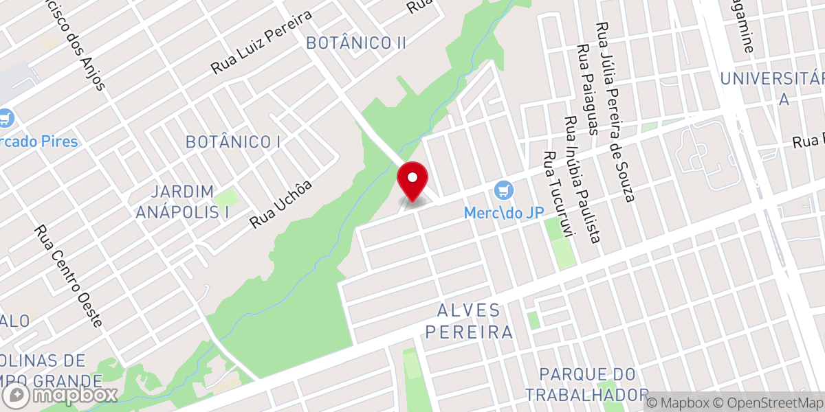 Map showing location of Igreja Pentecostal Novo Templo