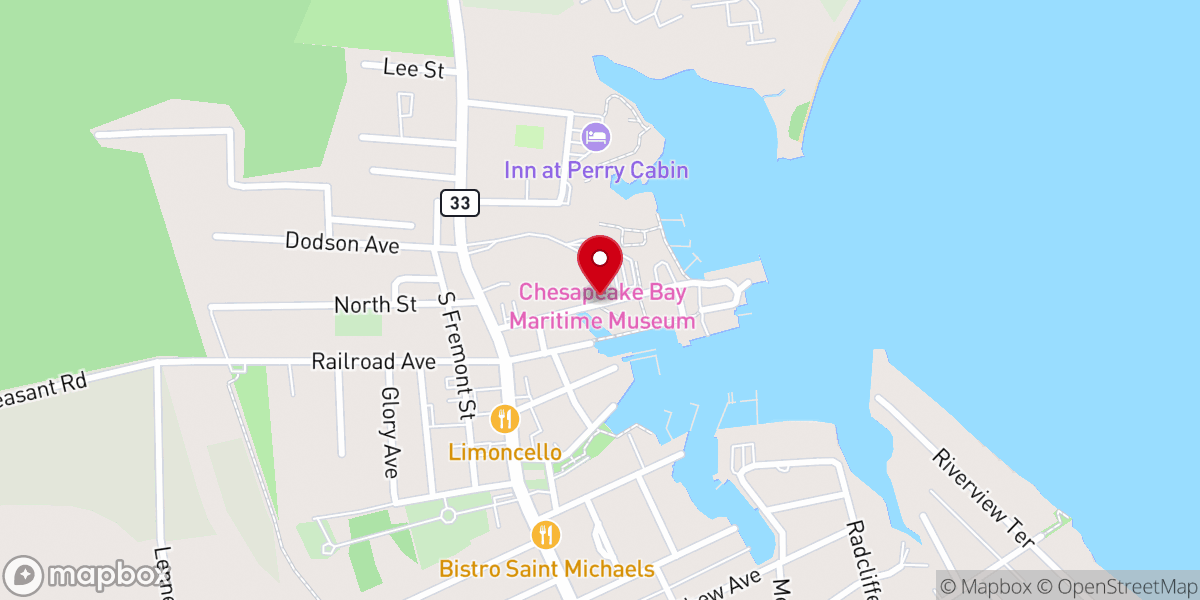Map showing location of St. Michaels, Maryland