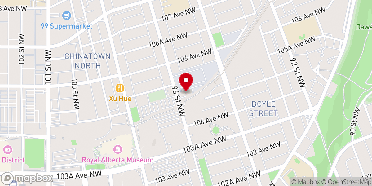 Map showing location of Inner City Pastoral Ministry