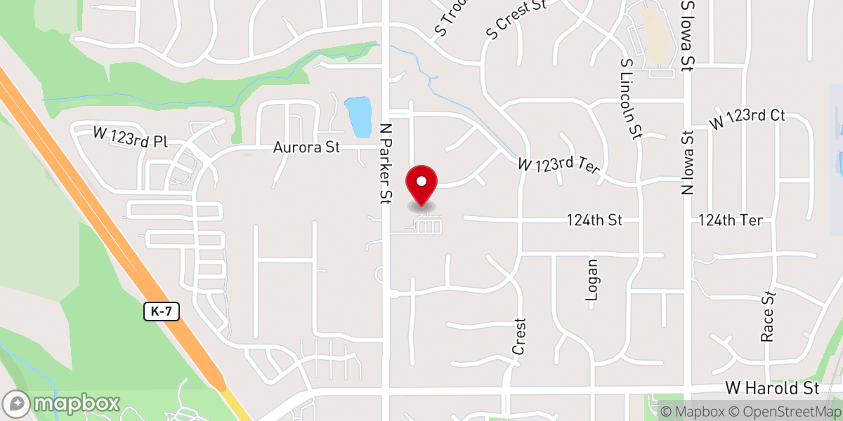 Map showing location of Community Bible Church
