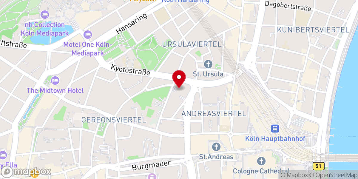Map showing location of Kapelle St. Maria und Maternus