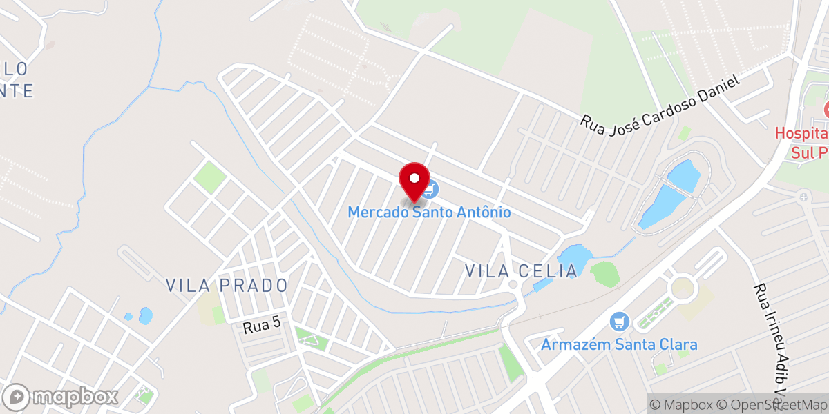 Map showing location of Comunidade São Miguel Arcanjo e Nossa Senhora do Sorriso