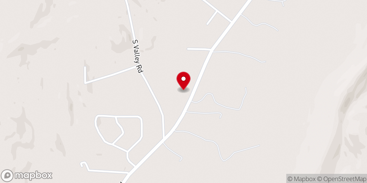 Map showing location of Green Valley Baptist Church