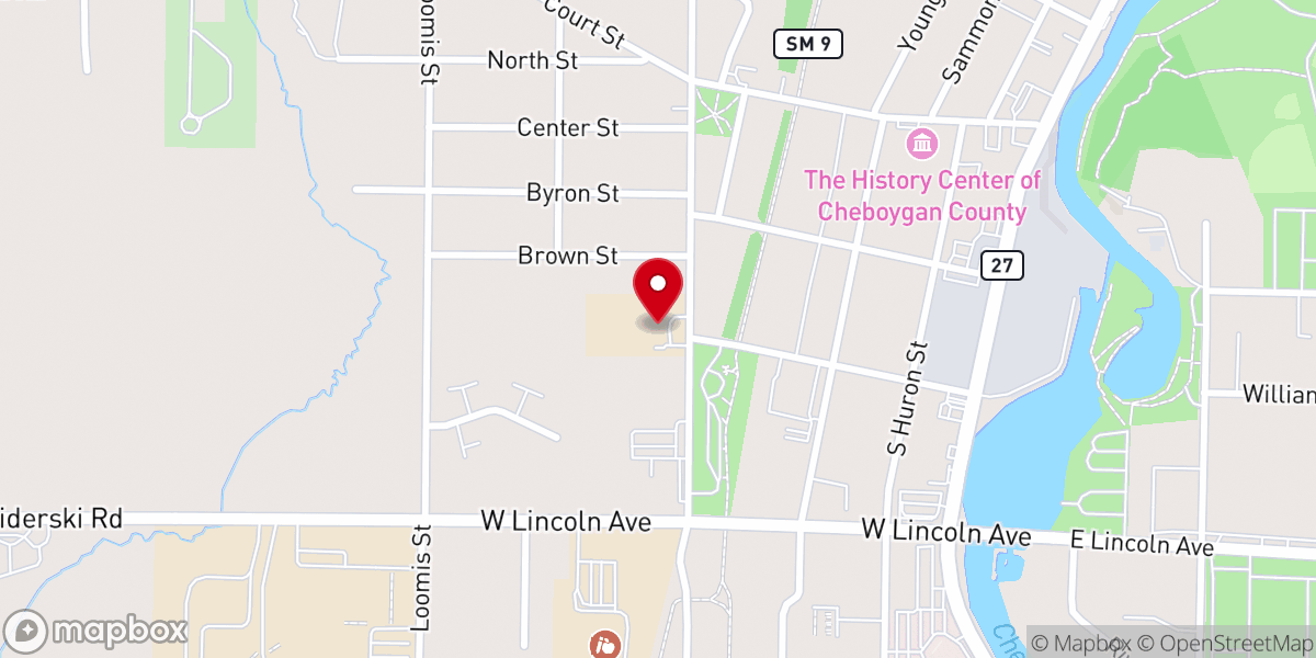 Map showing location of Cornerstone Christian School