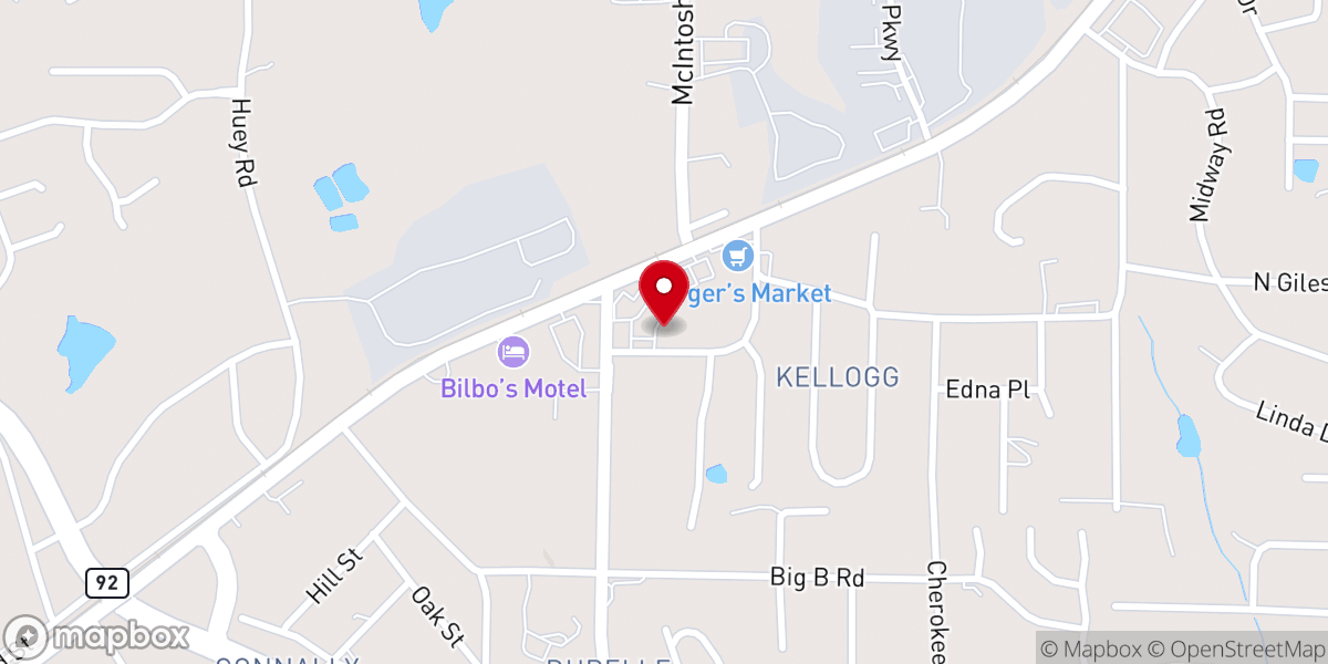 Map showing location of MMM Douglasville Georgia