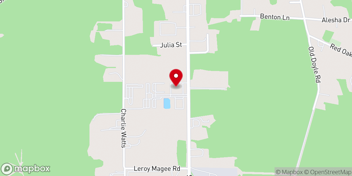Map showing location of Livingston Parish President's Office