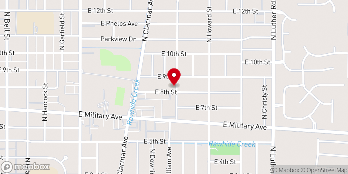 Map showing location of Iglesia del Evangelio Emanuel - Fremont