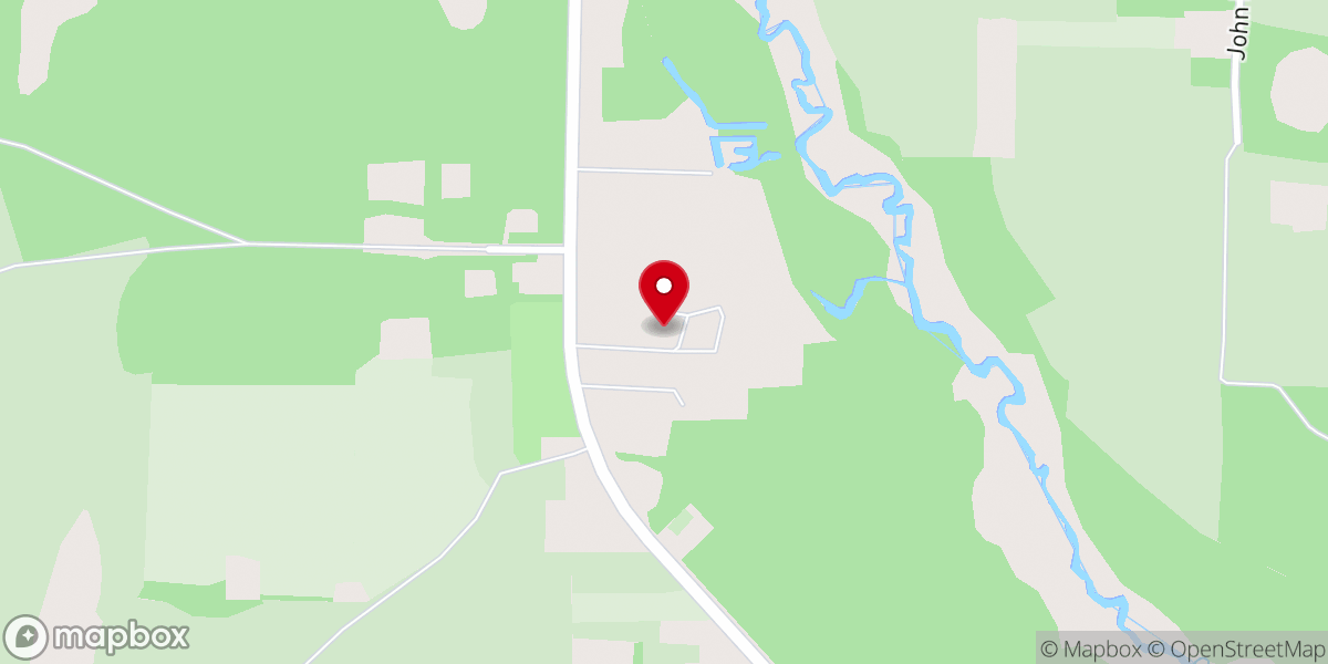 Map showing location of Kinard Church of God