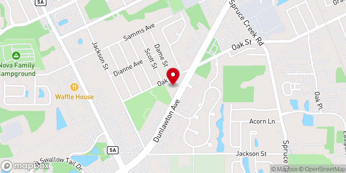 Map showing location of All Saints Lutheran Church