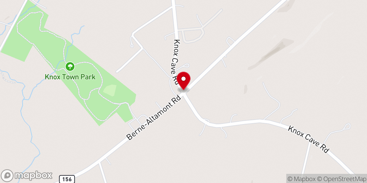 Map showing location of Knox