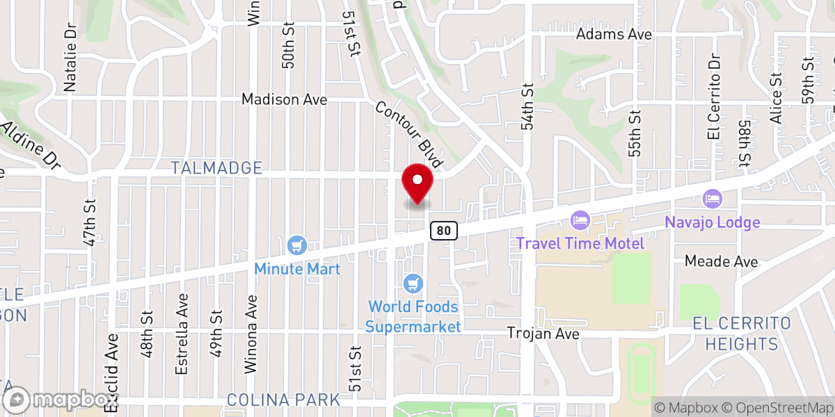 Map showing location of Hmong Alliance Church
