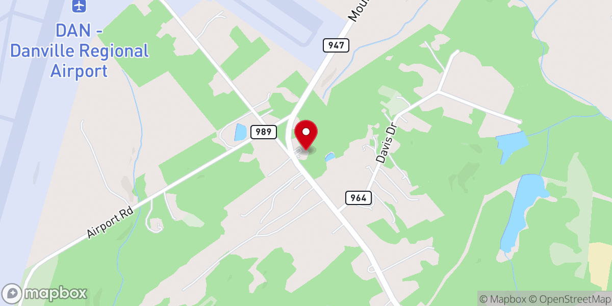 Map showing location of Williamson Memorial Presbyterian