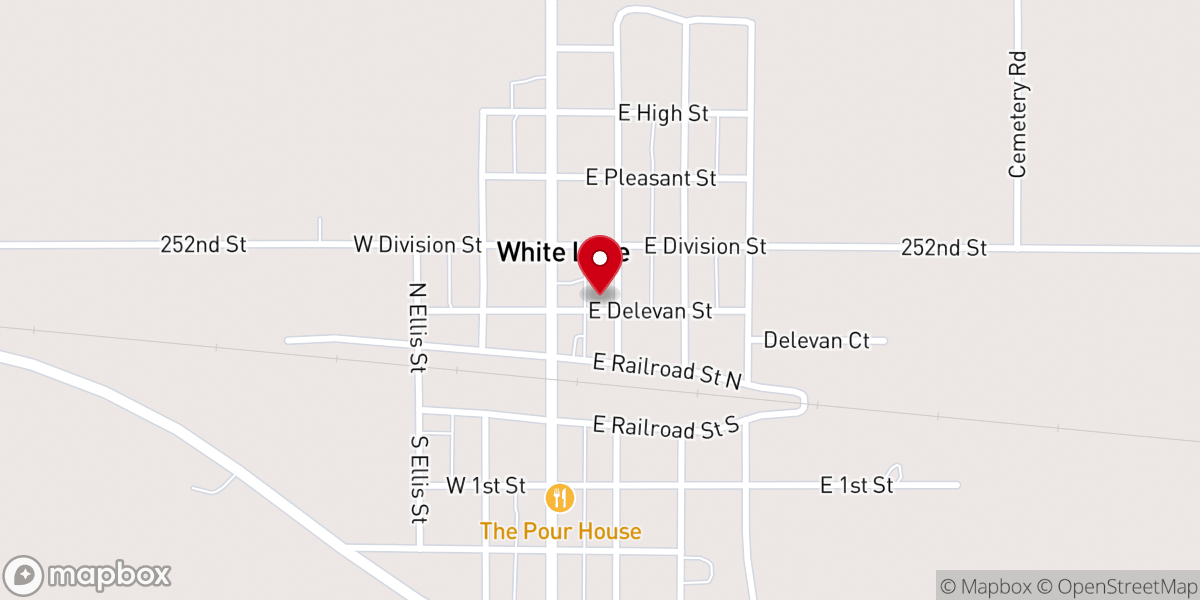 Map showing location of United Methodist Church