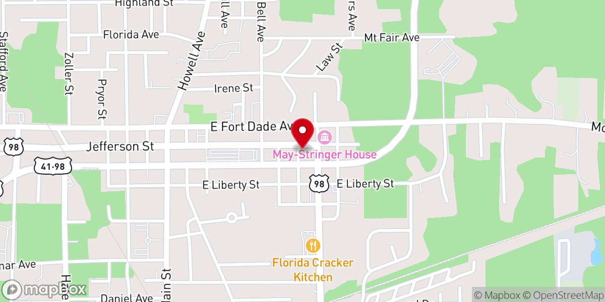 Map showing location of Harvest Time Hernando Church