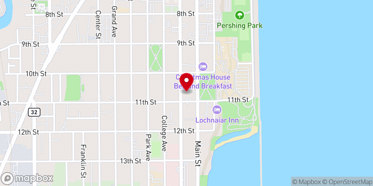 Map showing location of Hope City Church
