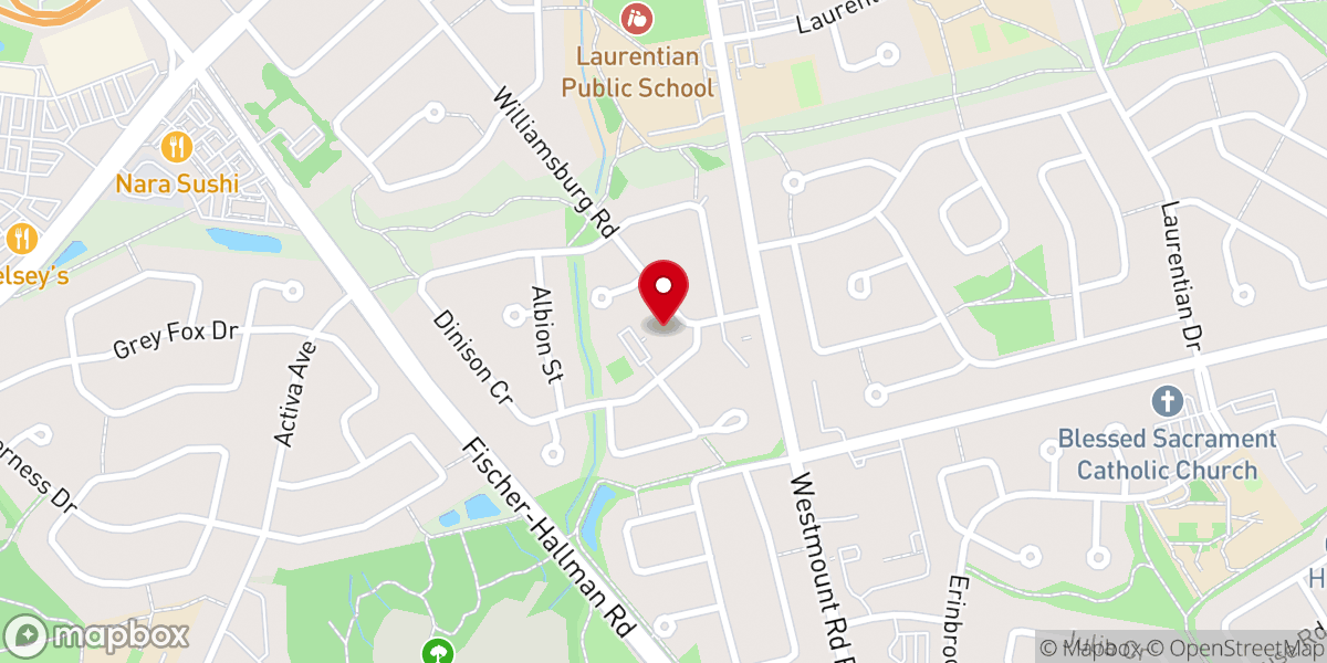 Map showing location of Kitchener-Waterloo Seventh-day Adventist Church