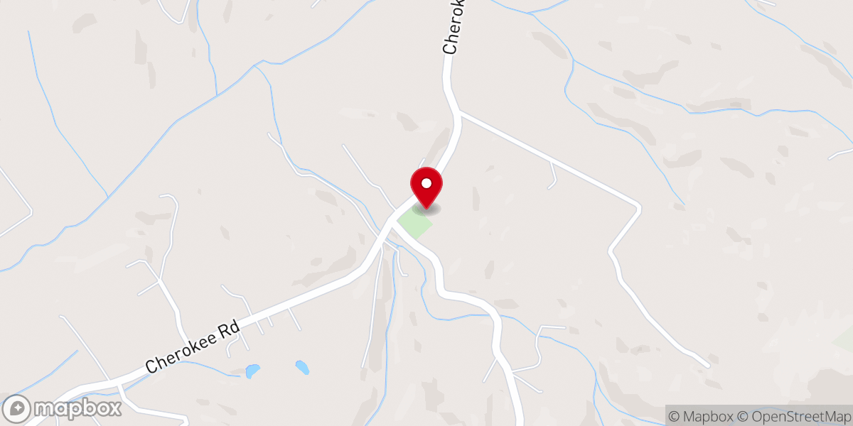 Map showing location of Boones Creek Christian Church union campus