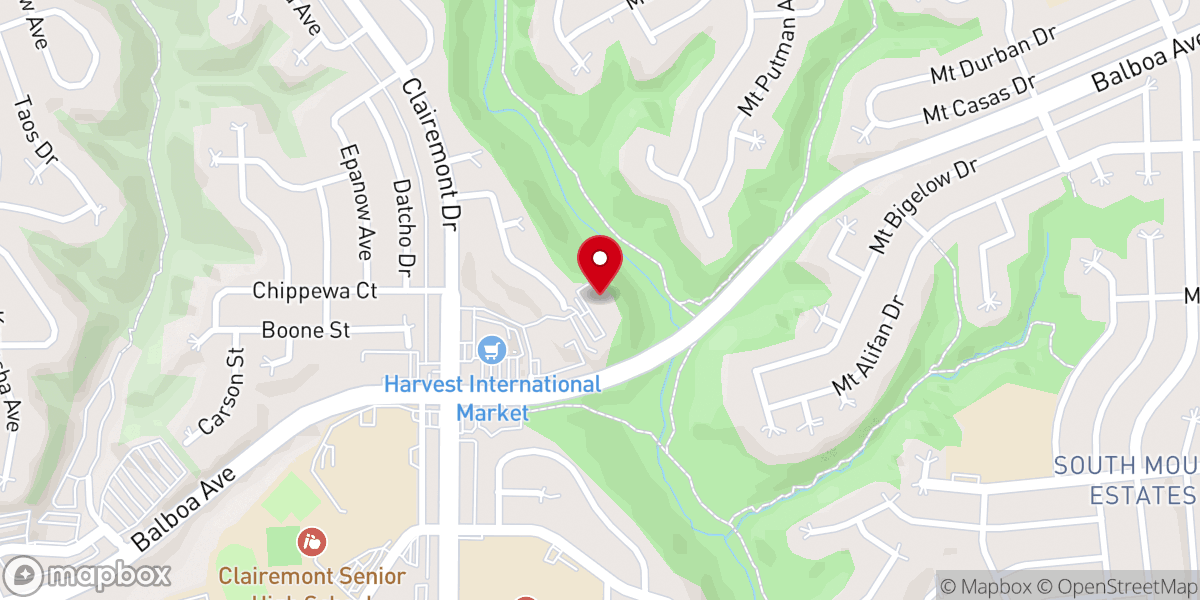 Map showing location of Canyon View Church of Christ