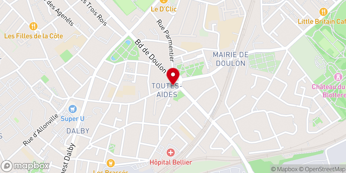 Map showing location of Église Notre-Dame-de-Toutes-Aides de Nantes