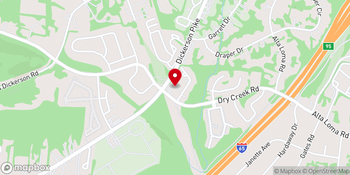 Map showing location of IGLESIA PENTECOSTAL A DIOS SEA LA GLORIA NASHVILLE TN