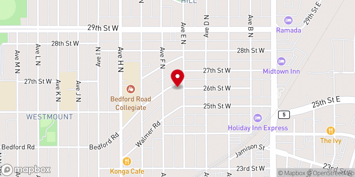 Map showing location of Trinity Lutheran Church