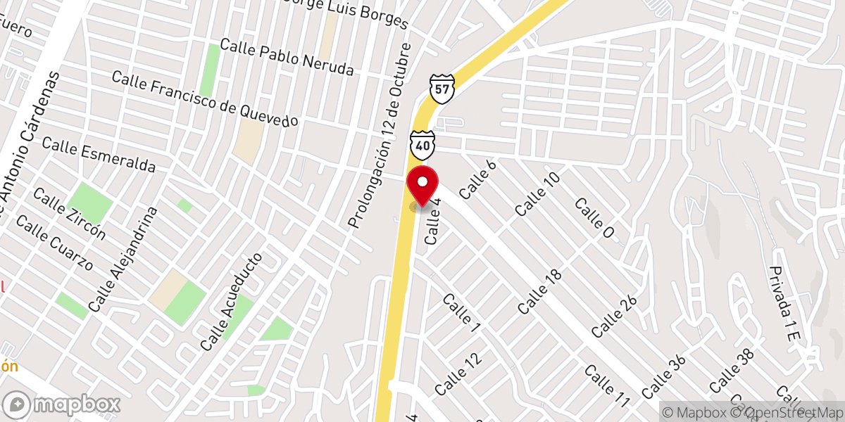 Map showing location of La Peña de Horeb