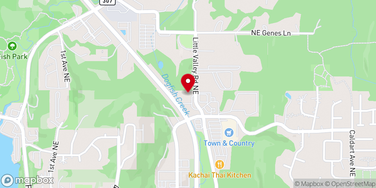 Map showing location of Unity of North Kitsap