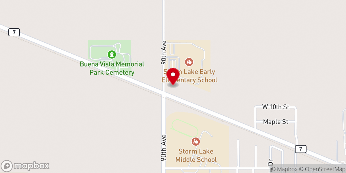 Map showing location of Iglesia Cristiana Sendero de salvacion