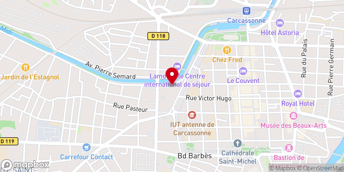 Map showing location of Centre Chretien Eglise Evangelique