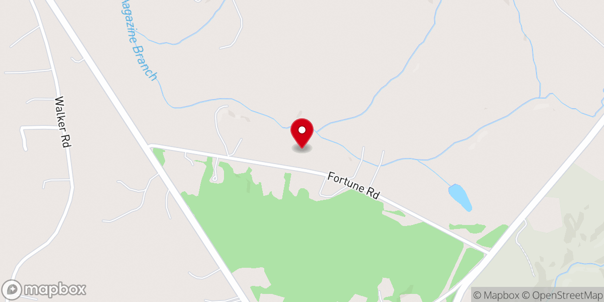 Map showing location of Freedom Baptist Church