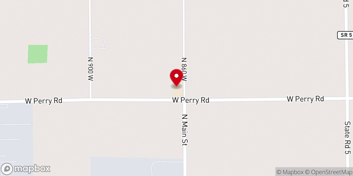 Map showing location of Ligonier Christian Church