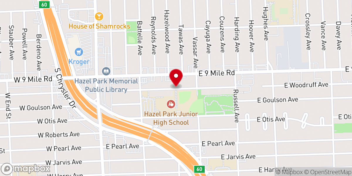 Map showing location of Church 418