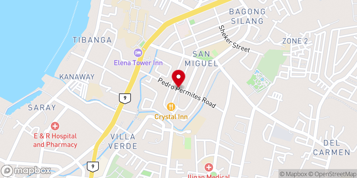 Map showing location of 3J2 Bible Center Anglican Church
