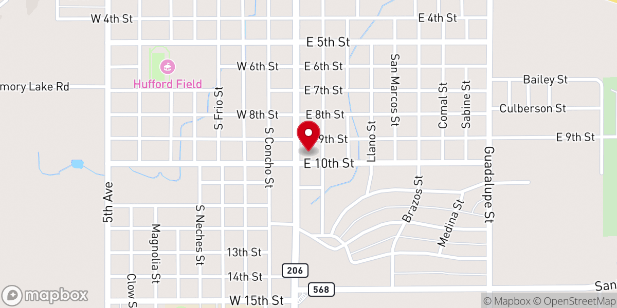 Map showing location of United Christian & Presbyterian Church