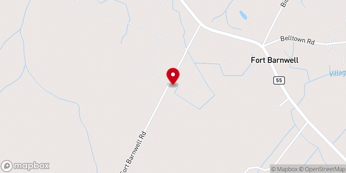Map showing location of Saint Edward FWB Church