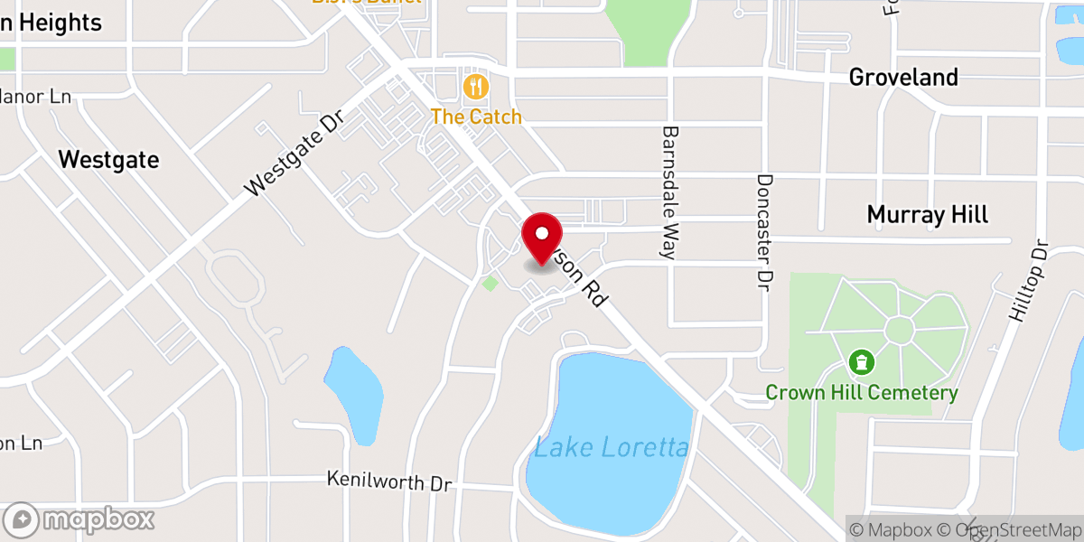 Map showing location of Porterfield Methodist Church