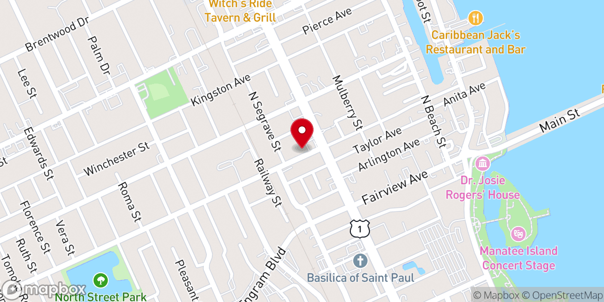 Map showing location of Second Harvest Food Bank of Central Florida - Volusia Branch