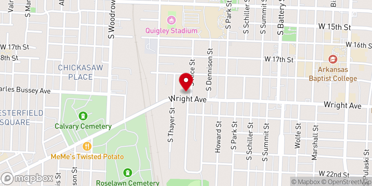 Map showing location of Greater Trinity Church of God in Christ