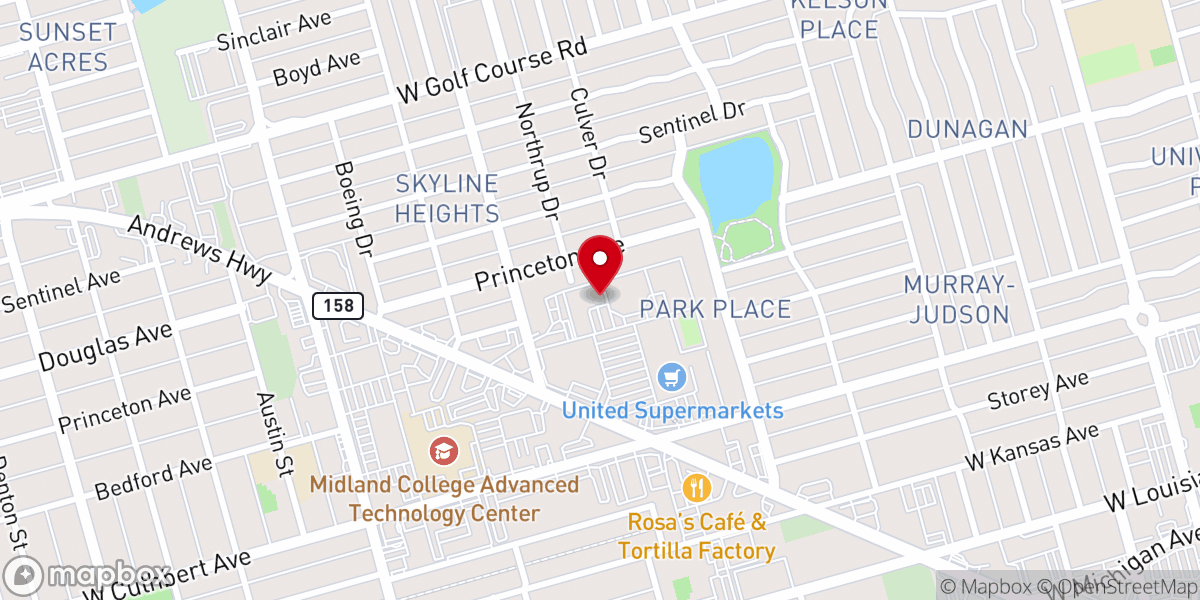 Map showing location of Calvary Christian Fellowship