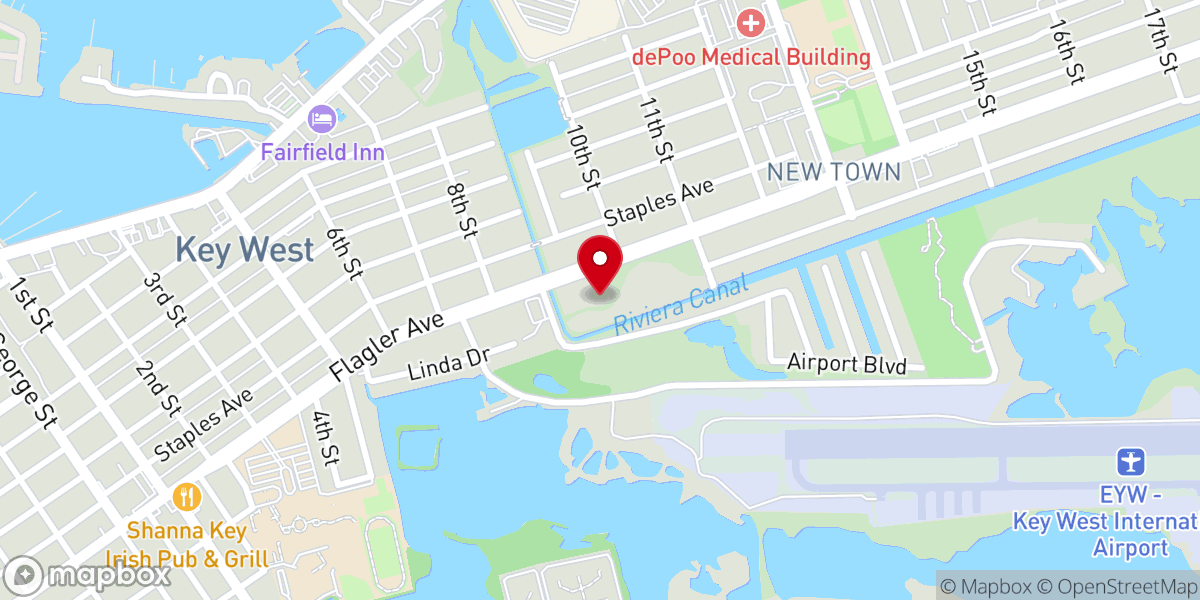 Map showing location of Catholic Charities