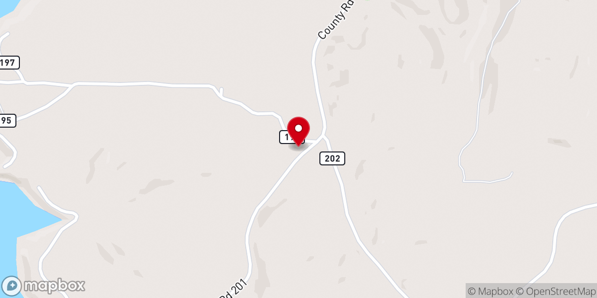 Map showing location of Wheeler Grove Church of Christ