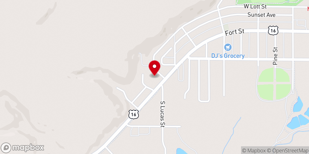 Map showing location of Prince of Peace Lutheran Church (LCMS)