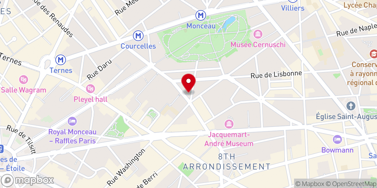 Map showing location of Pagoda Paris