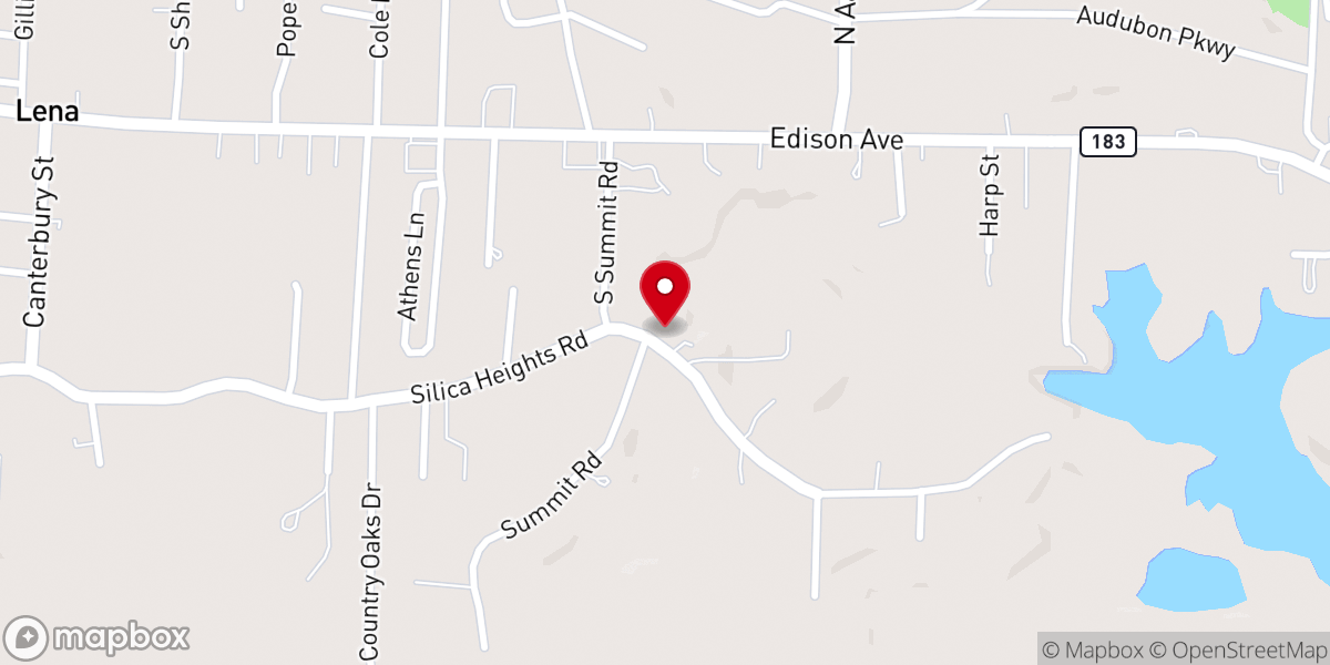 Map showing location of LifeSpring Church of God