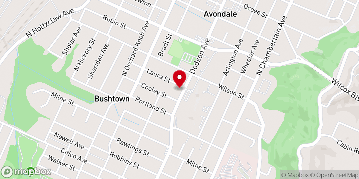 Map showing location of Avondale Church of Christ