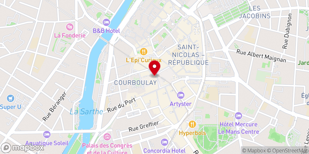 Map showing location of Chapelle de la Visitation