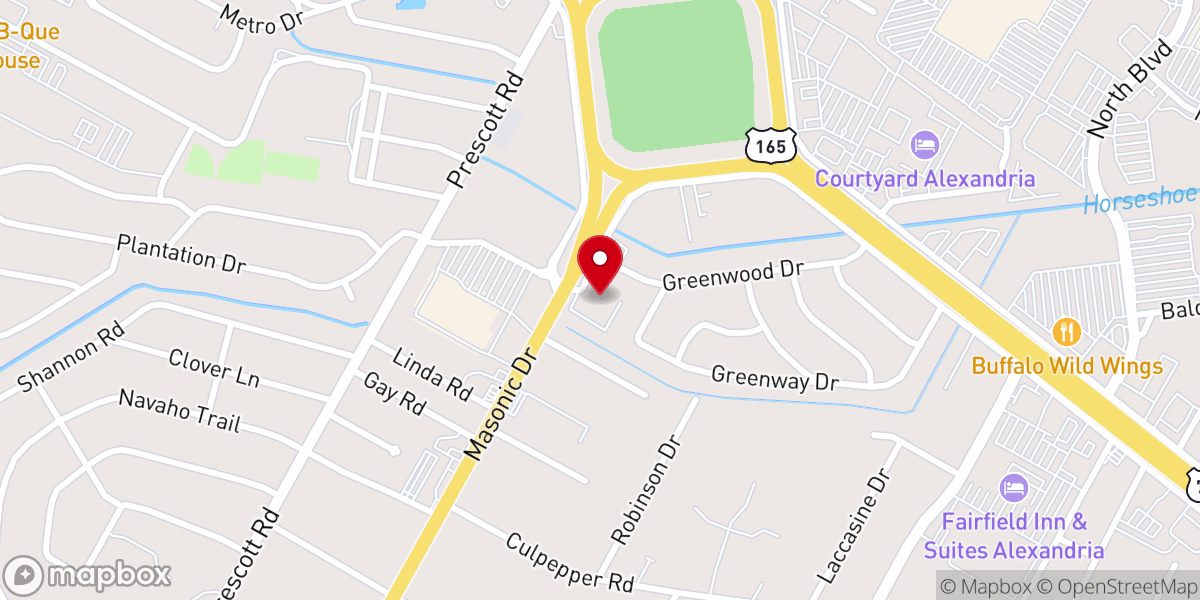Map showing location of Redeemer Lutheran Church